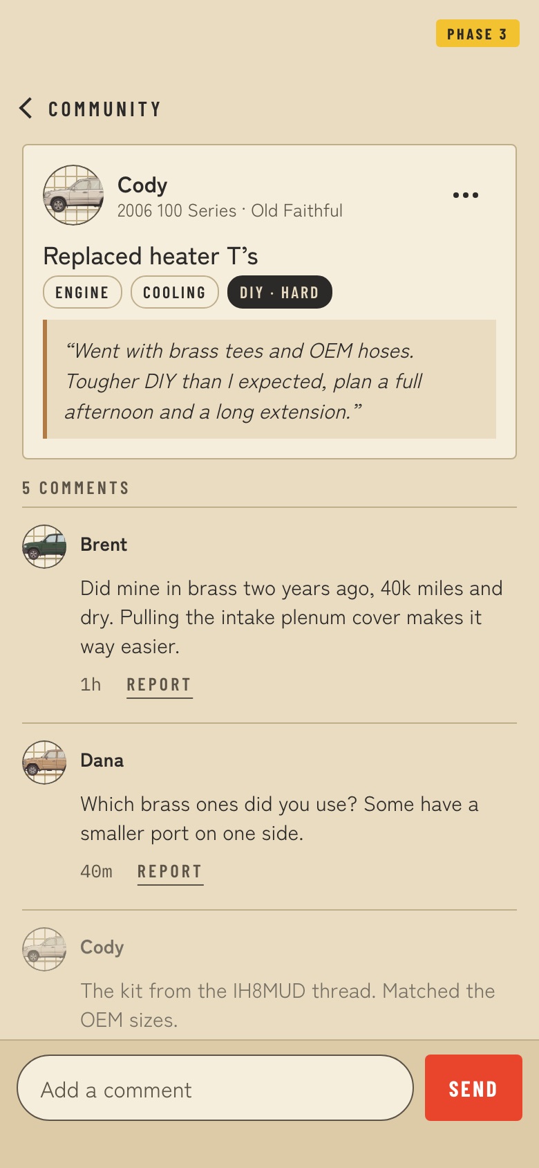 LCHQ app: a project post with tips and comments